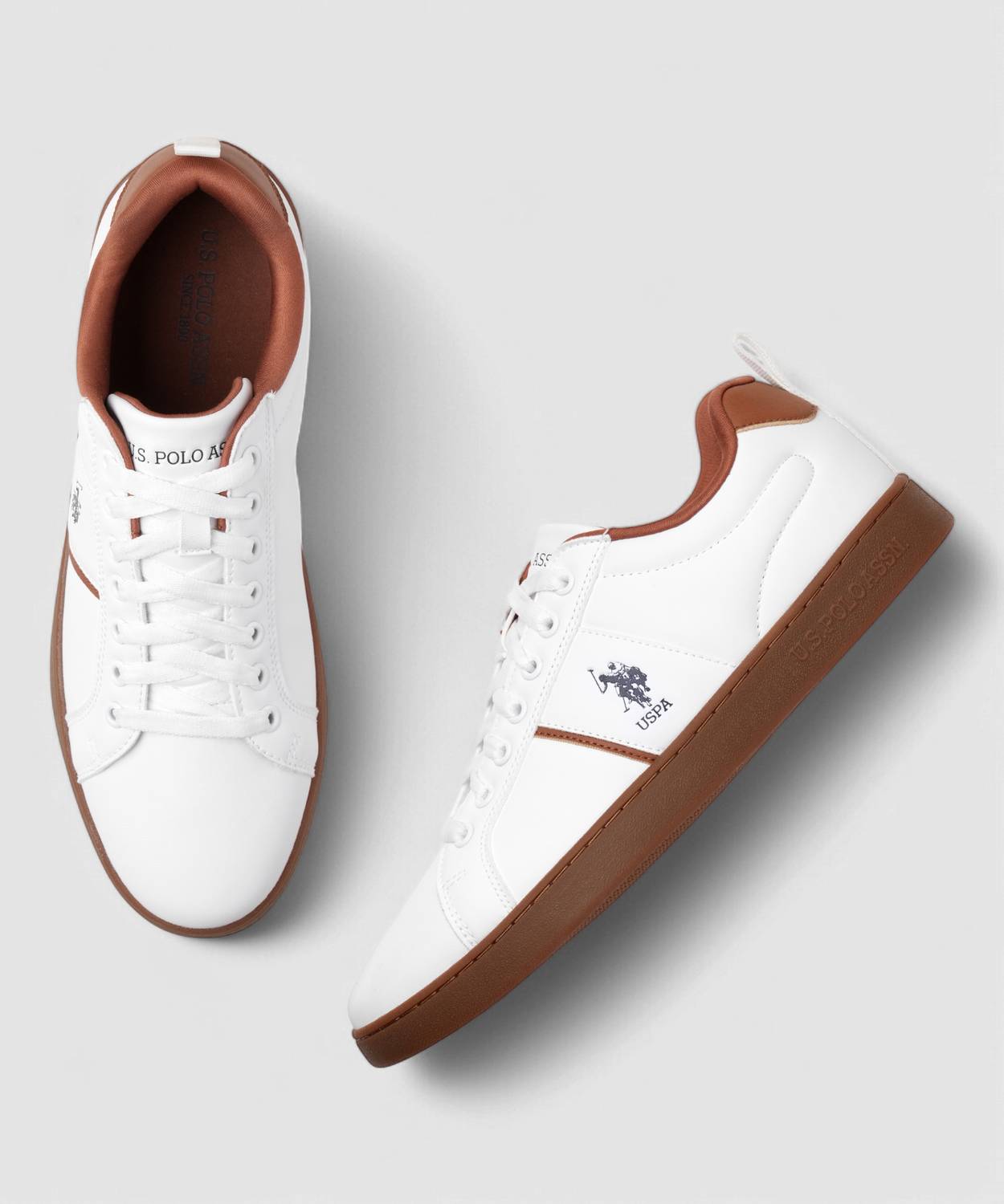 U.S. POLO ASSN. DORIM White Men's Sneakers - Image 5