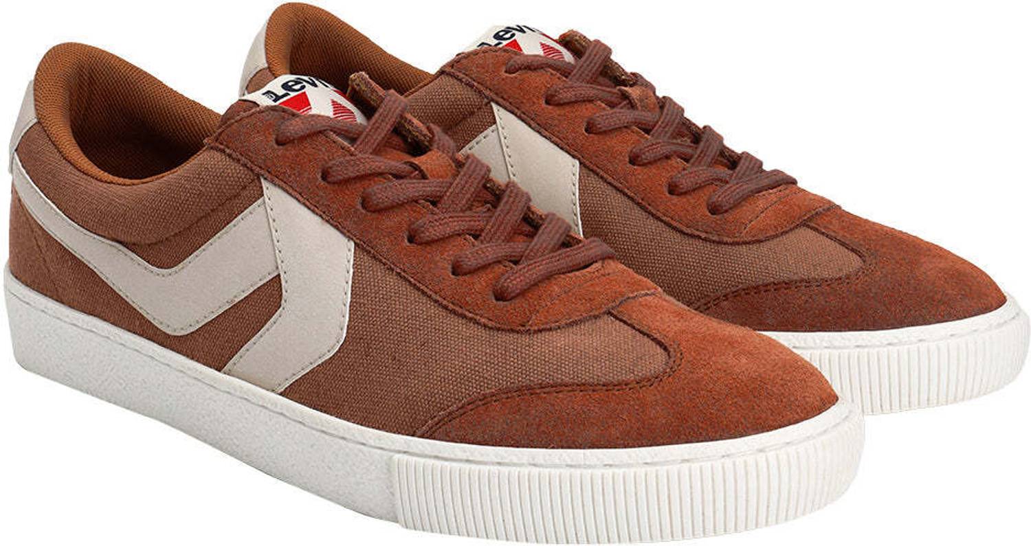 LEVI'S Men's Rust Colorblock Sneakers Brown - Image 1