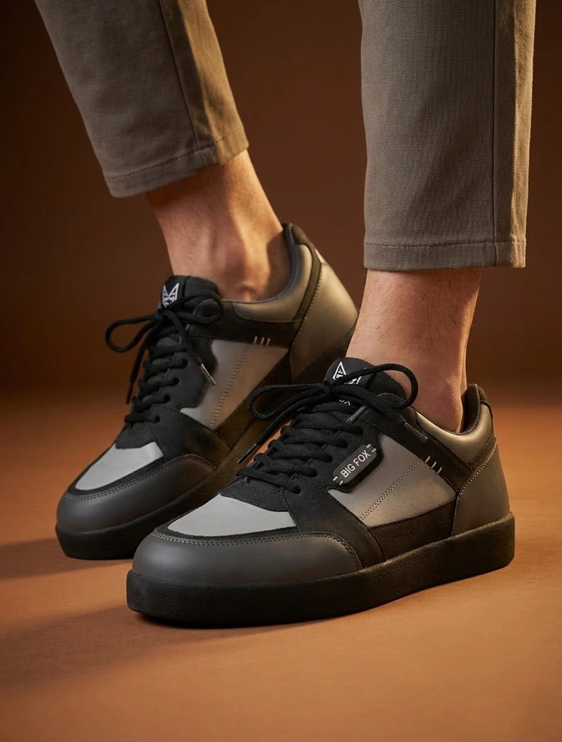 Image of BIG FOX Stride Super Comfortable Trendy Color Block Sneakers For Men