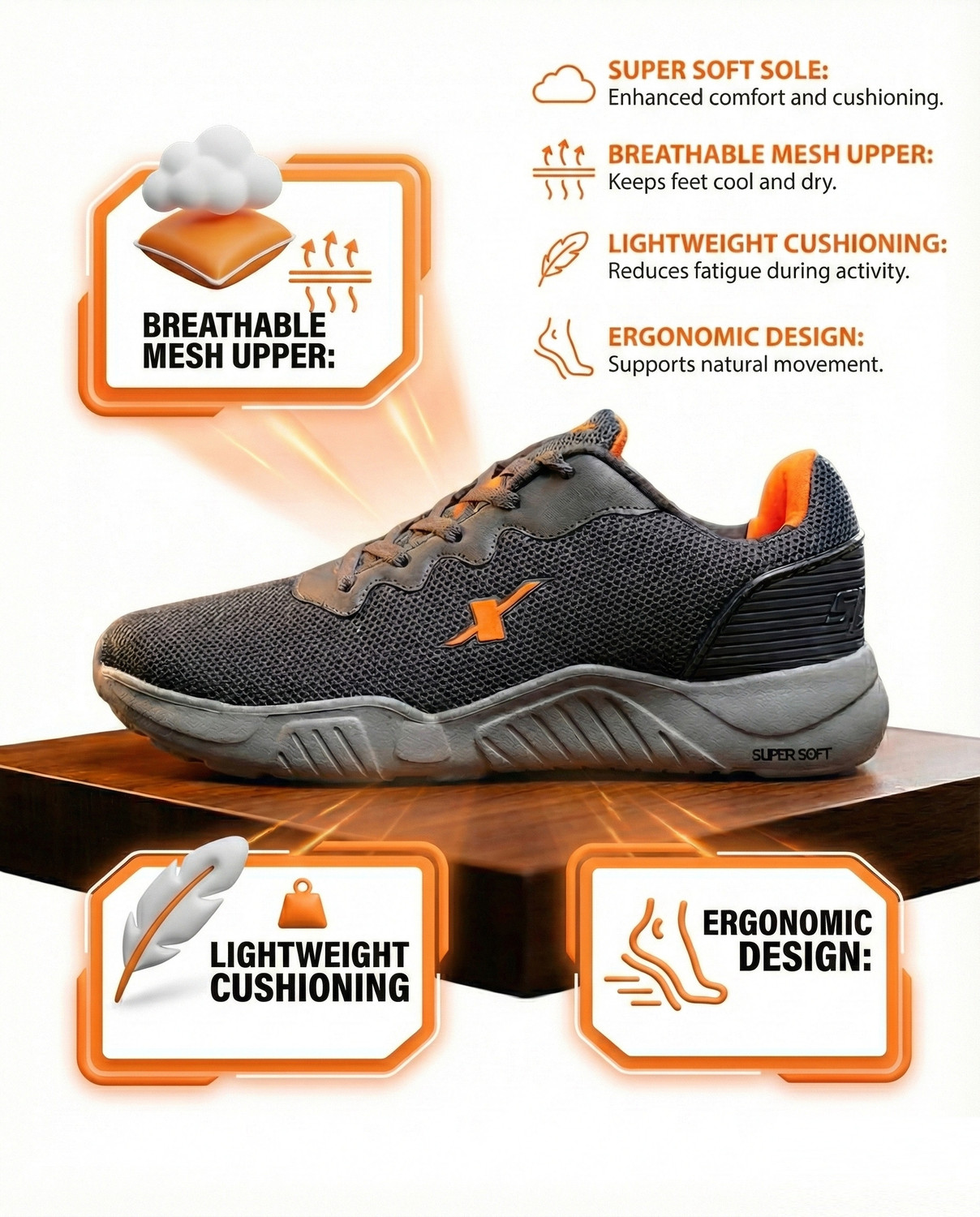 Image of Sparx SM-648 Running Shoes For Men