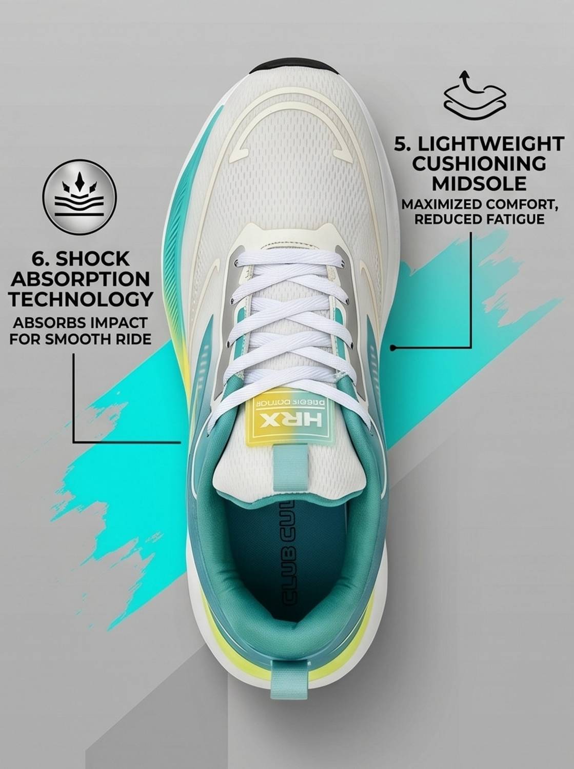HRX by Hrithik Roshan Men's Blue Running Shoes - Image 3
