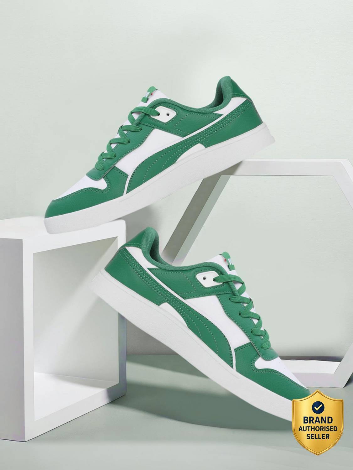 PUMA Court Gamer Men's Green Sneakers - Image 1
