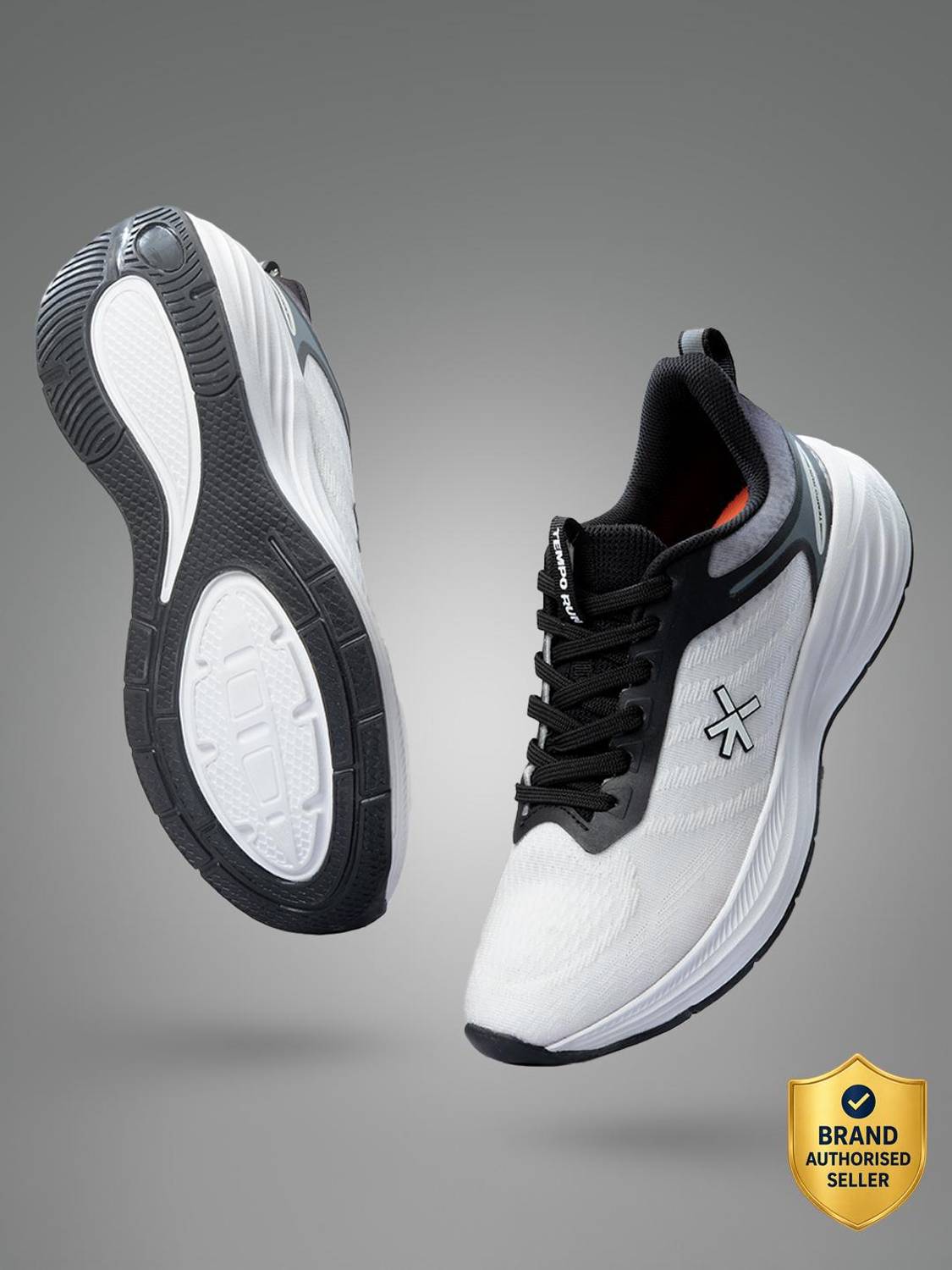 HRX by Hrithik Roshan Men's White Running Shoes - Image 1