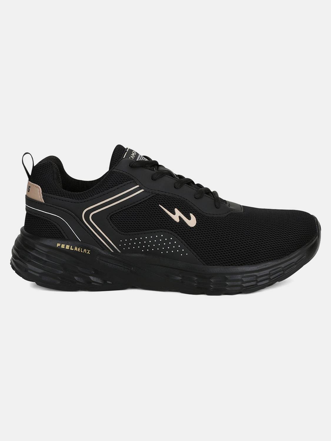 CAMPUS KOSMO PRO Black Running Shoes For Men - Image 3