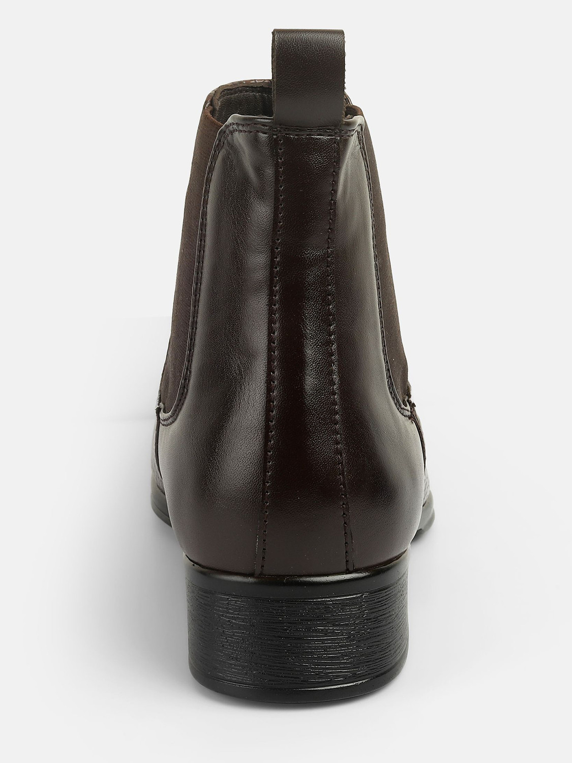 Image of MOCHI Men's Brown Slip On closure Boots with Flat sole Casuals For Men