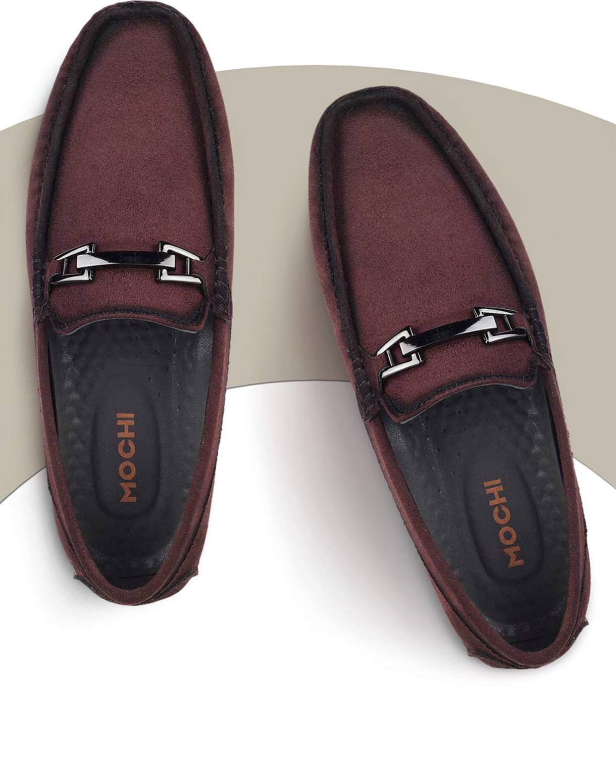 MOCHI Men's Brown Loafers - Image 2