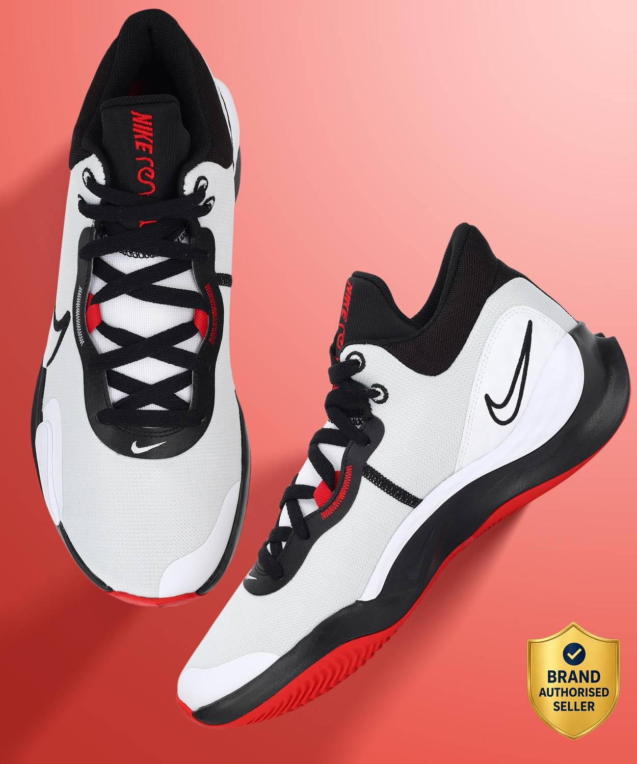Nike Renew Elevate III Basketball Shoes For Men - White - Image 1