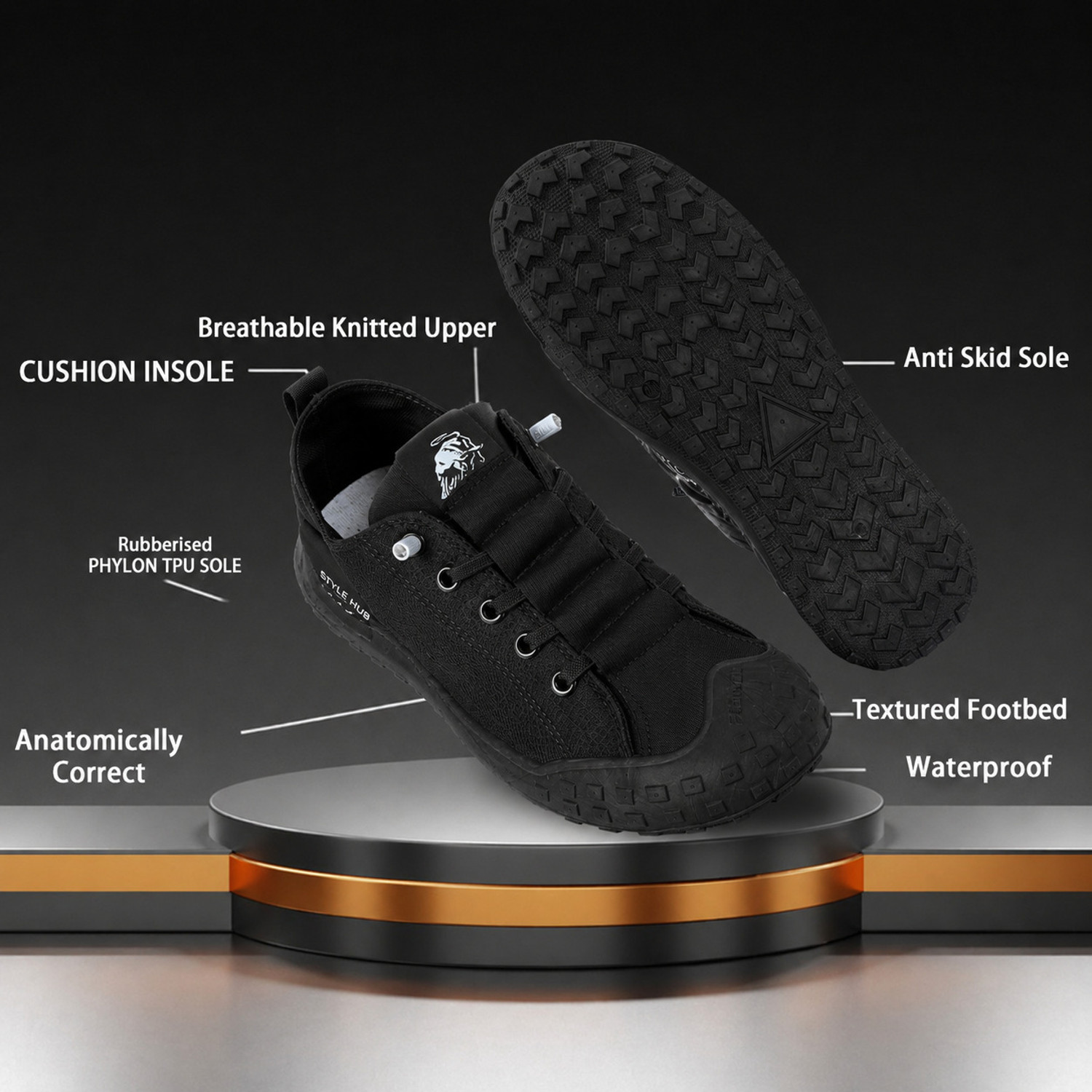 Image of style hub Crocodile Pattern Men's Leisure Shoes | Sneakers For Men