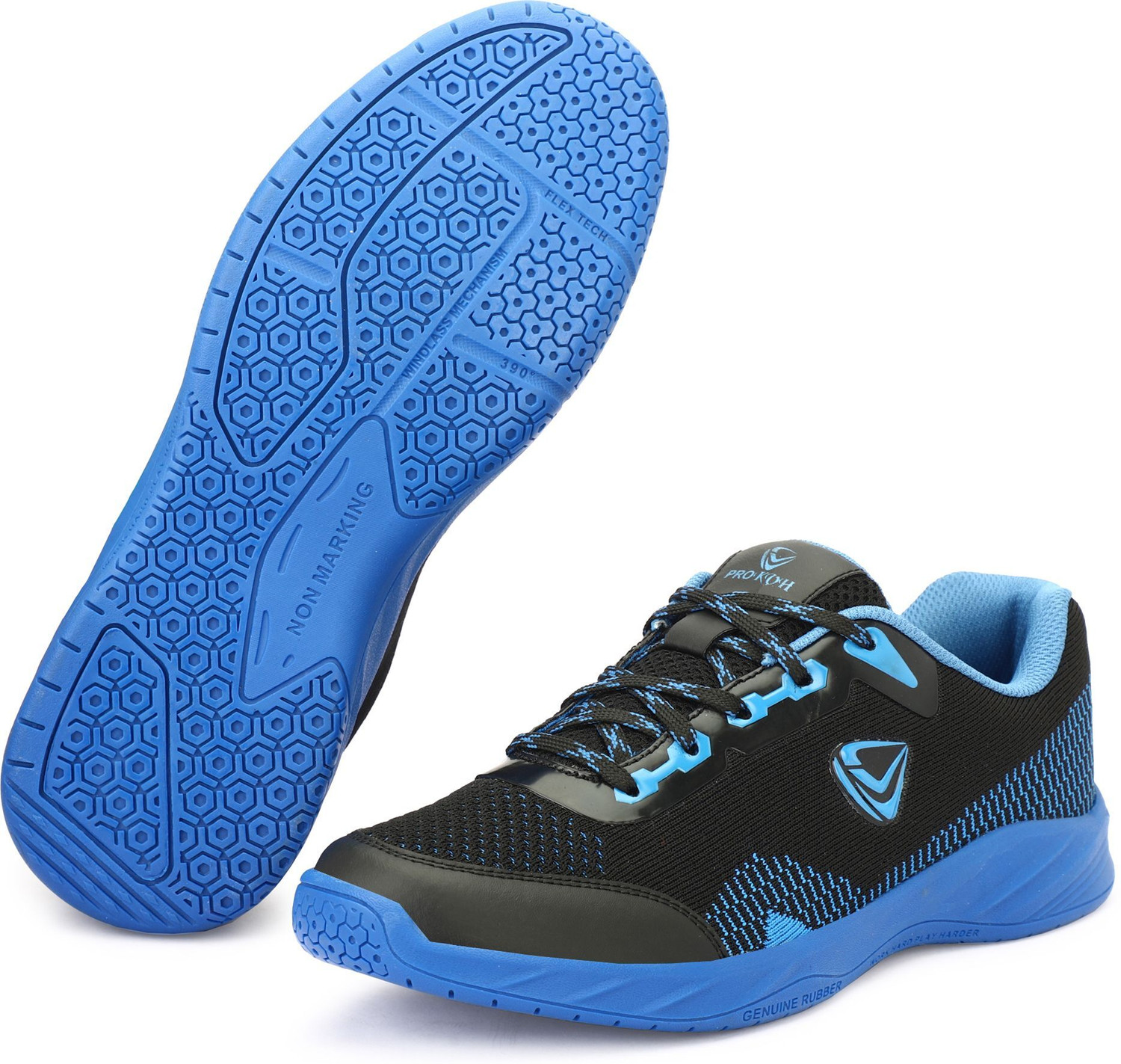 Image of PRO KVH Court Flyer 2.0 Non-Marking Indoor Court Breathable, Cushioned, Durable Badminton Shoes For Men