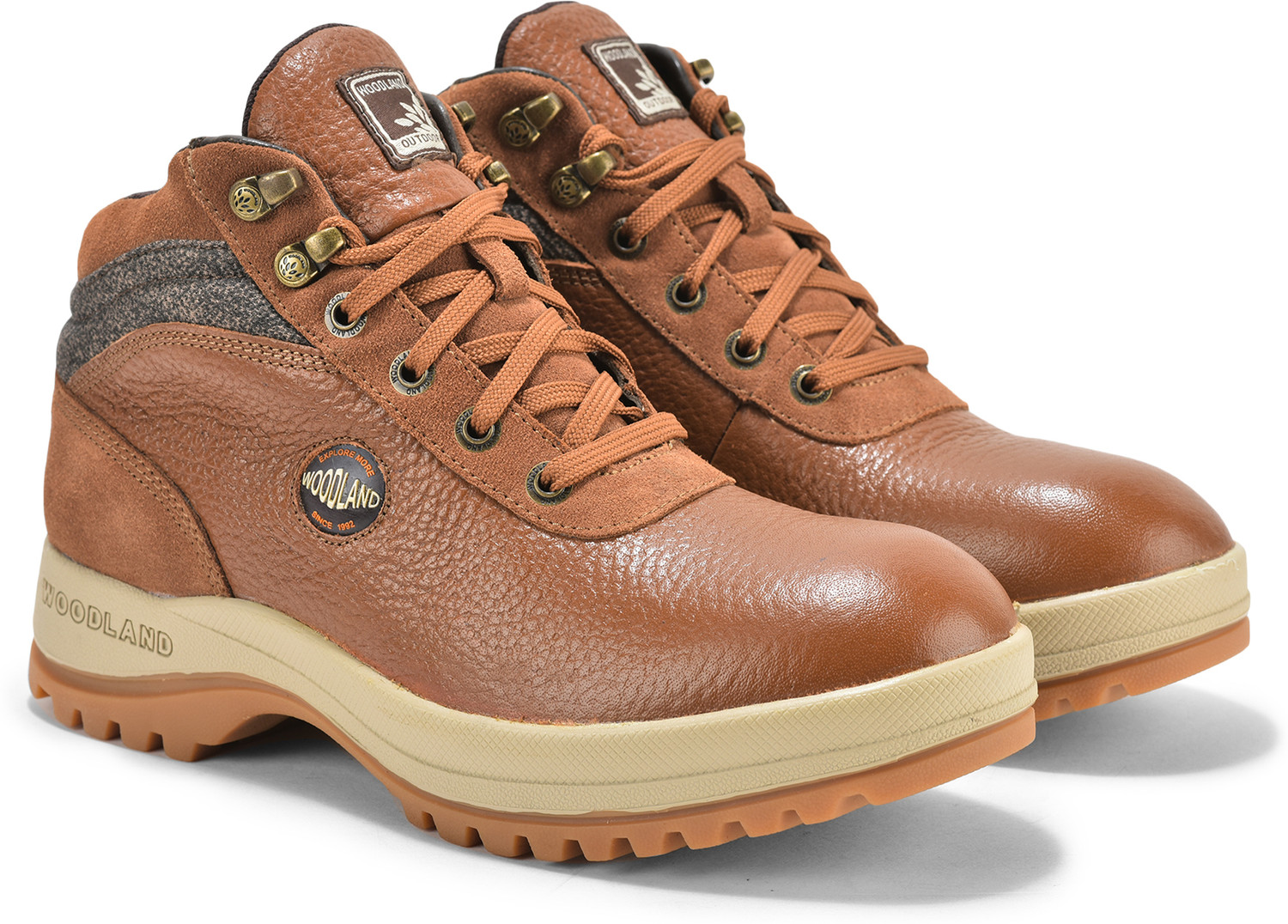 Image of WOODLAND Outdoor Durable Comfortable Everyday High Ankle Boots For Men