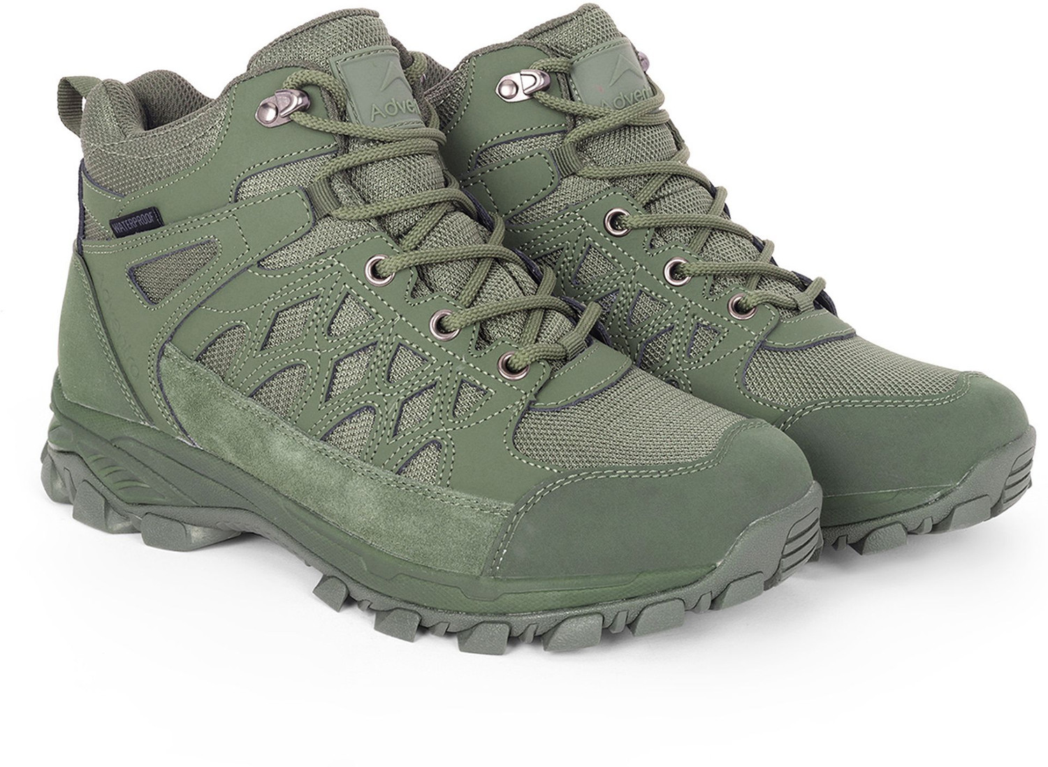 Image of Adventra Adventra Men's Waterproof Hiking Boots |WH1107 | Green Outdoors For Men
