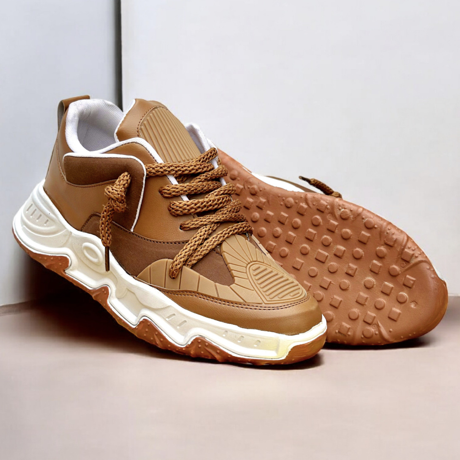 Image of Amimo Chunky Casual Sneakers Fashionable Outdoor Trending Shoes For Boys And Men Sneakers For Men