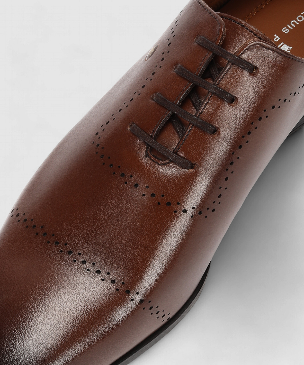 Image of LOUIS PHILIPPE Premium Leather Breathable Anti-Slip with Heel Formal Lace Up For Men
