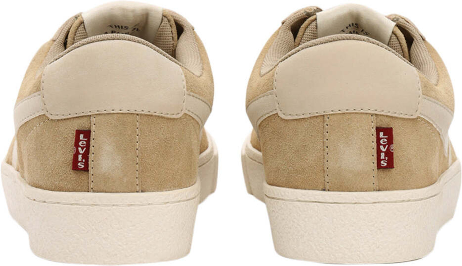 Image of LEVI'S Men's Beige Colorblock Sneakers Sneakers For Men