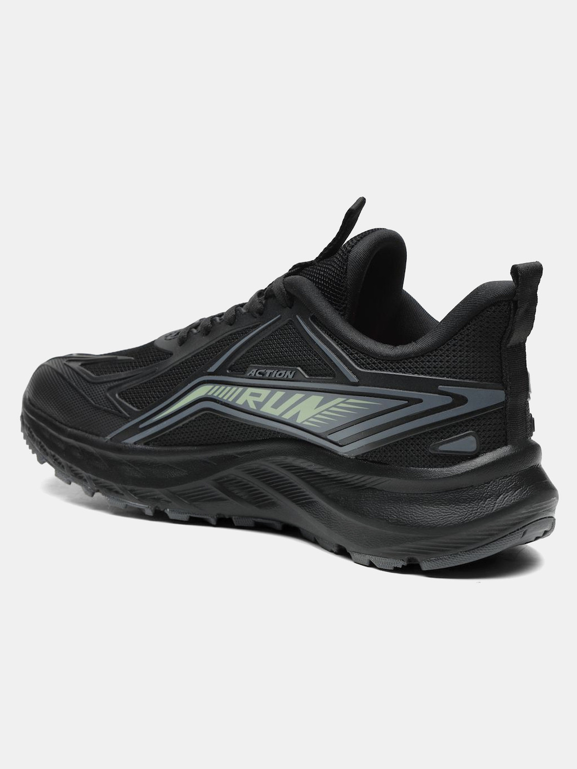 Image of action Athleo N-2007 Lightweight Comfortable Trendy Breathable Sports Lace-Up Running Shoes For Men