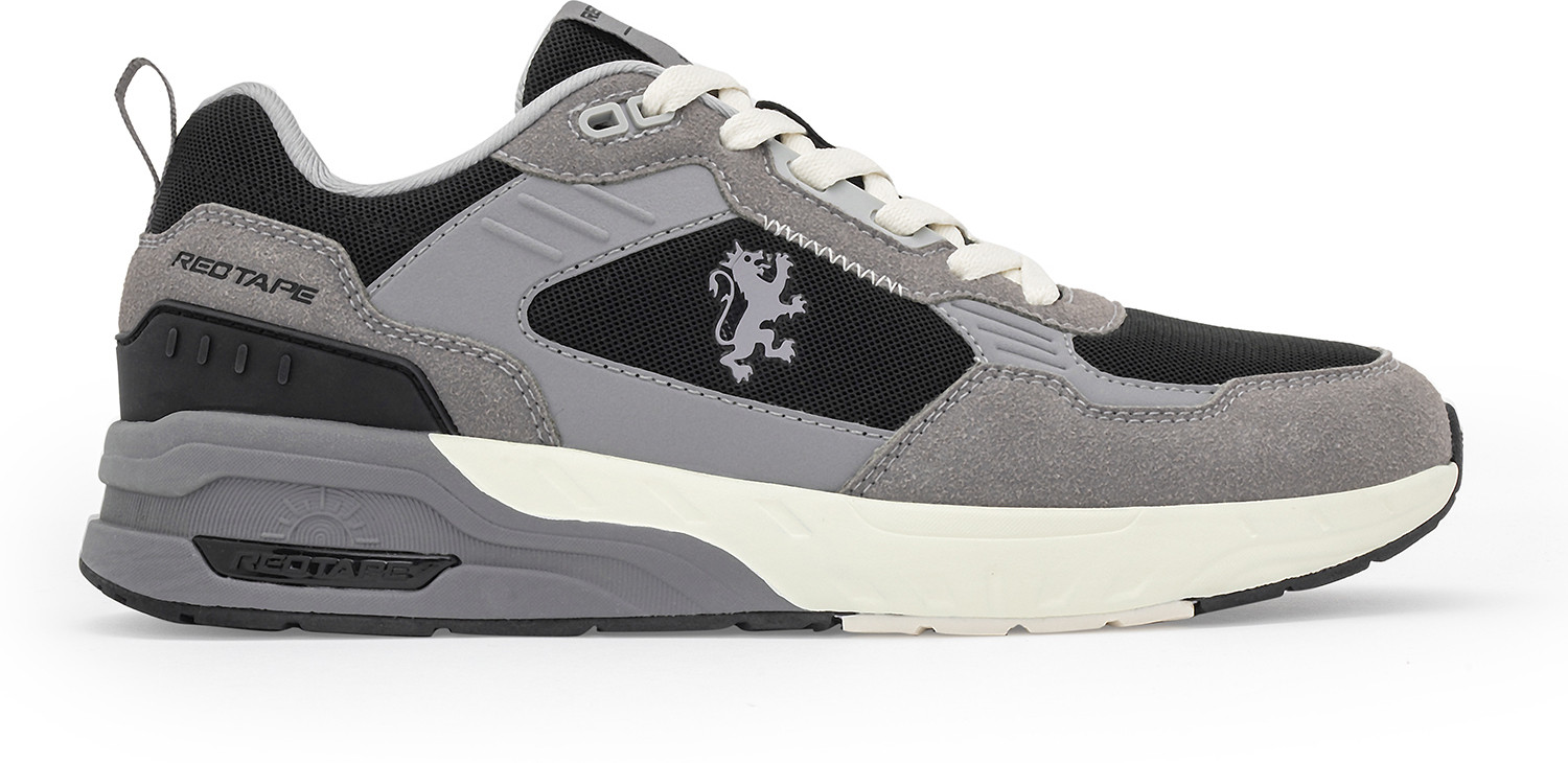 Image of RED TAPE Low Cut Lifestyle Sneakers for Men in Grey Black | Lifestyle Sneakers Sneakers For Men
