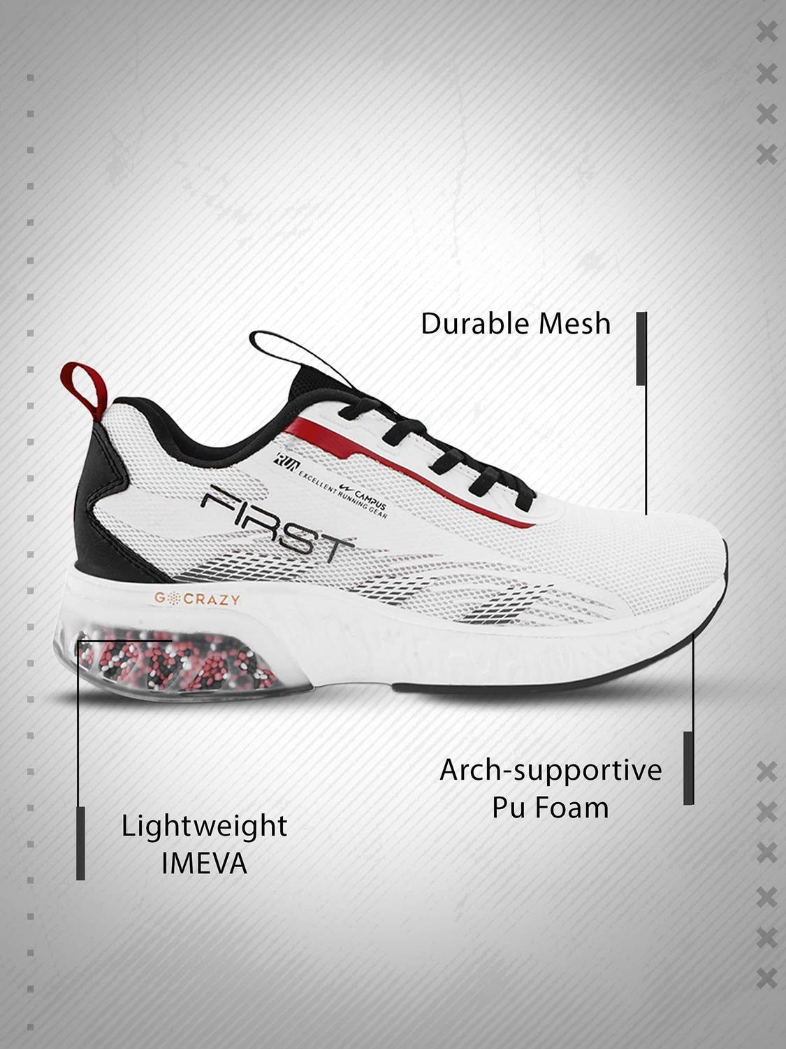 CAMPUS FIRST Men's Running Shoes - Image 4