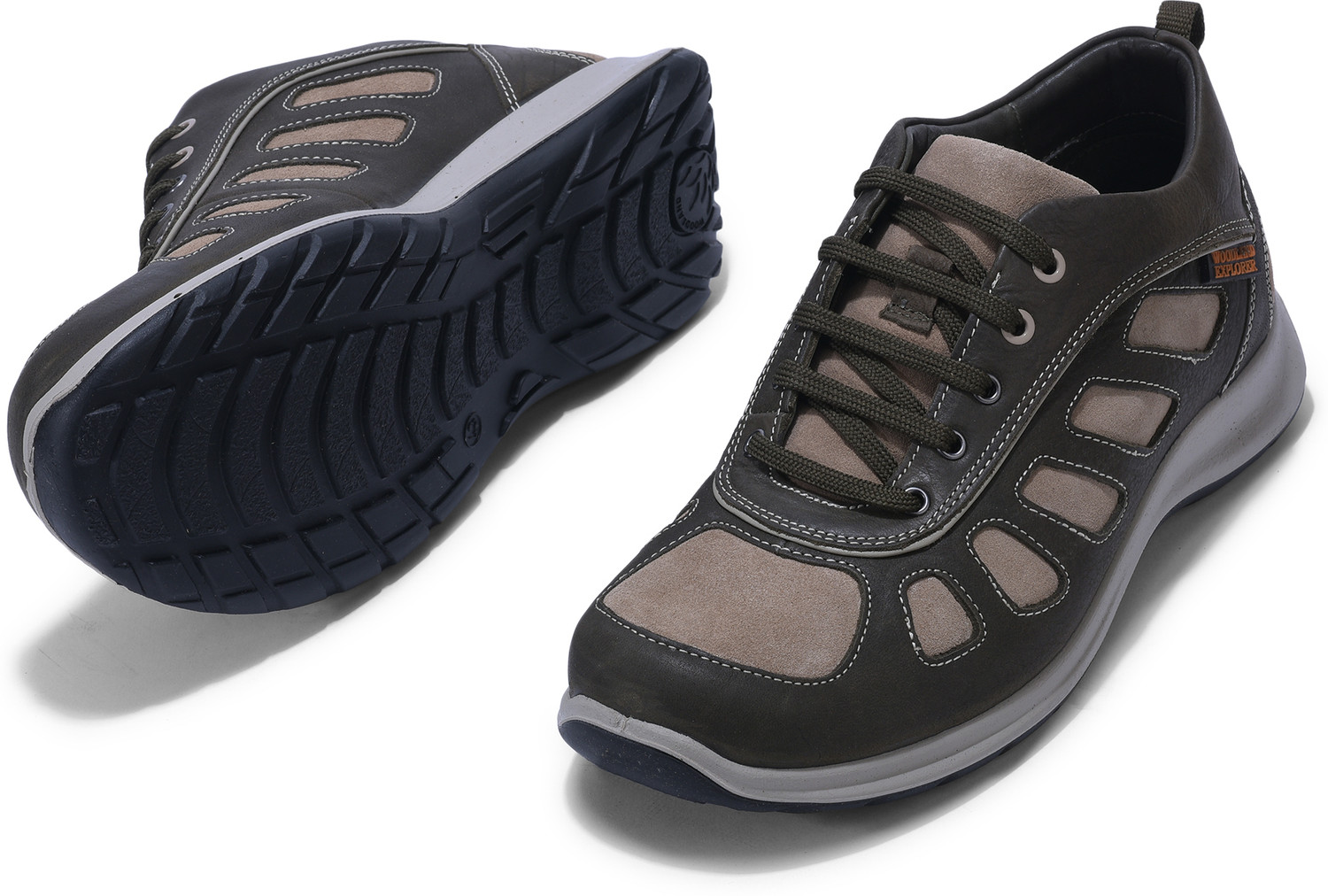 Image of WOODLAND Lace Up Lightweight Breathable Comfortable Daily Use Casuals For Men