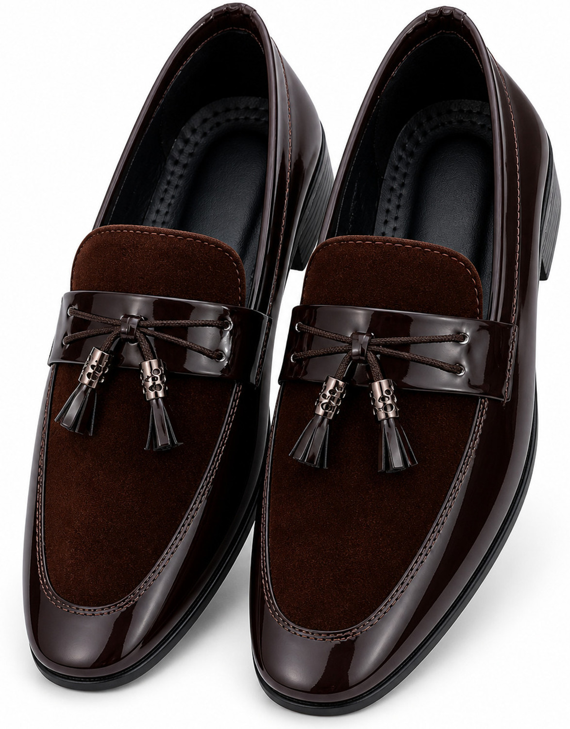 Image of mzoracollection Royal Gloss Tassel Loafers Casuals For Men