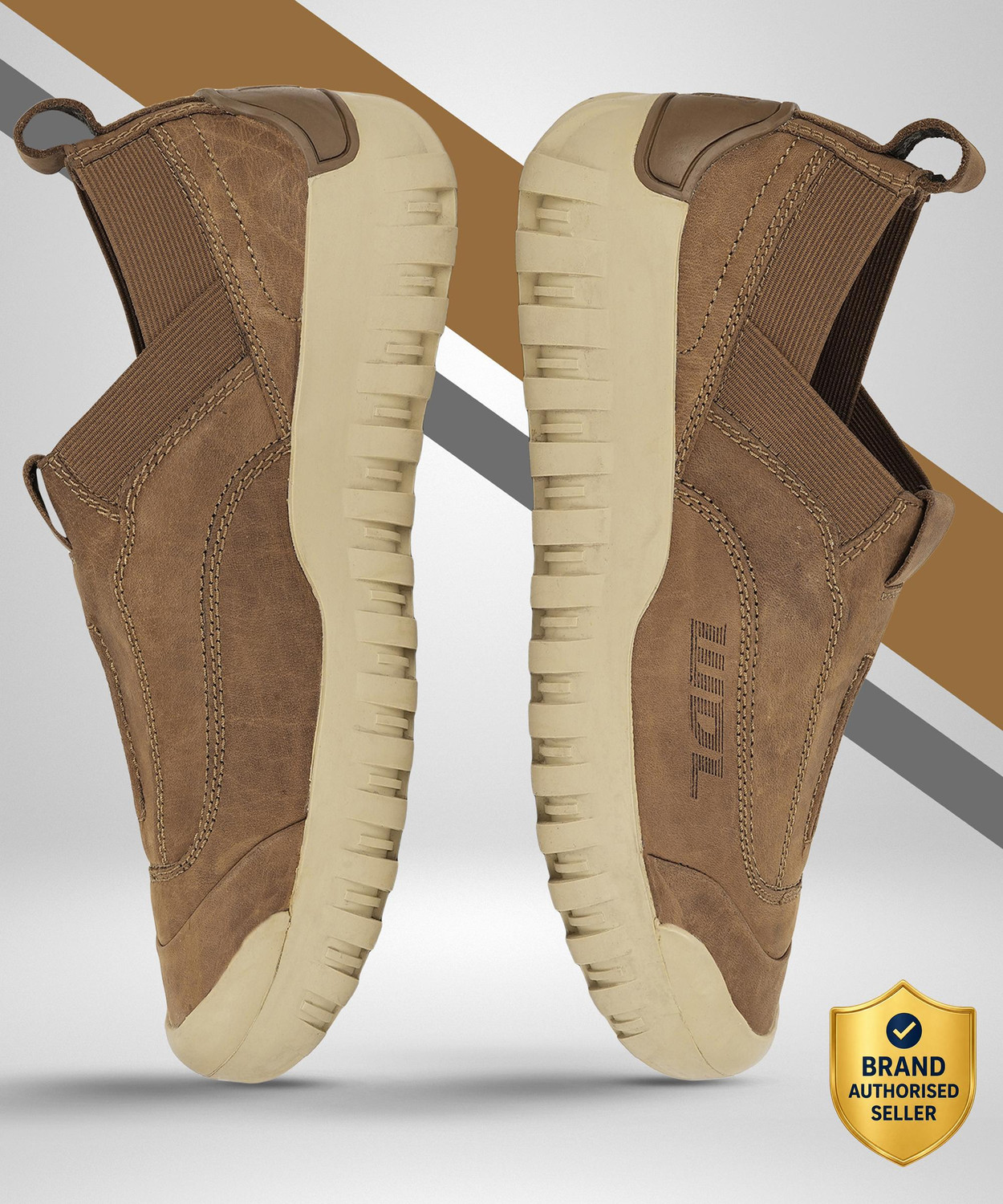 Image of WOODLAND Slip On Lightweight Comfortable Easy Wear Casuals For Men