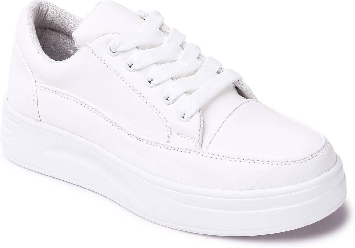 VENDOZ Women's Casual Stylish Sneakers (White) - Image 2