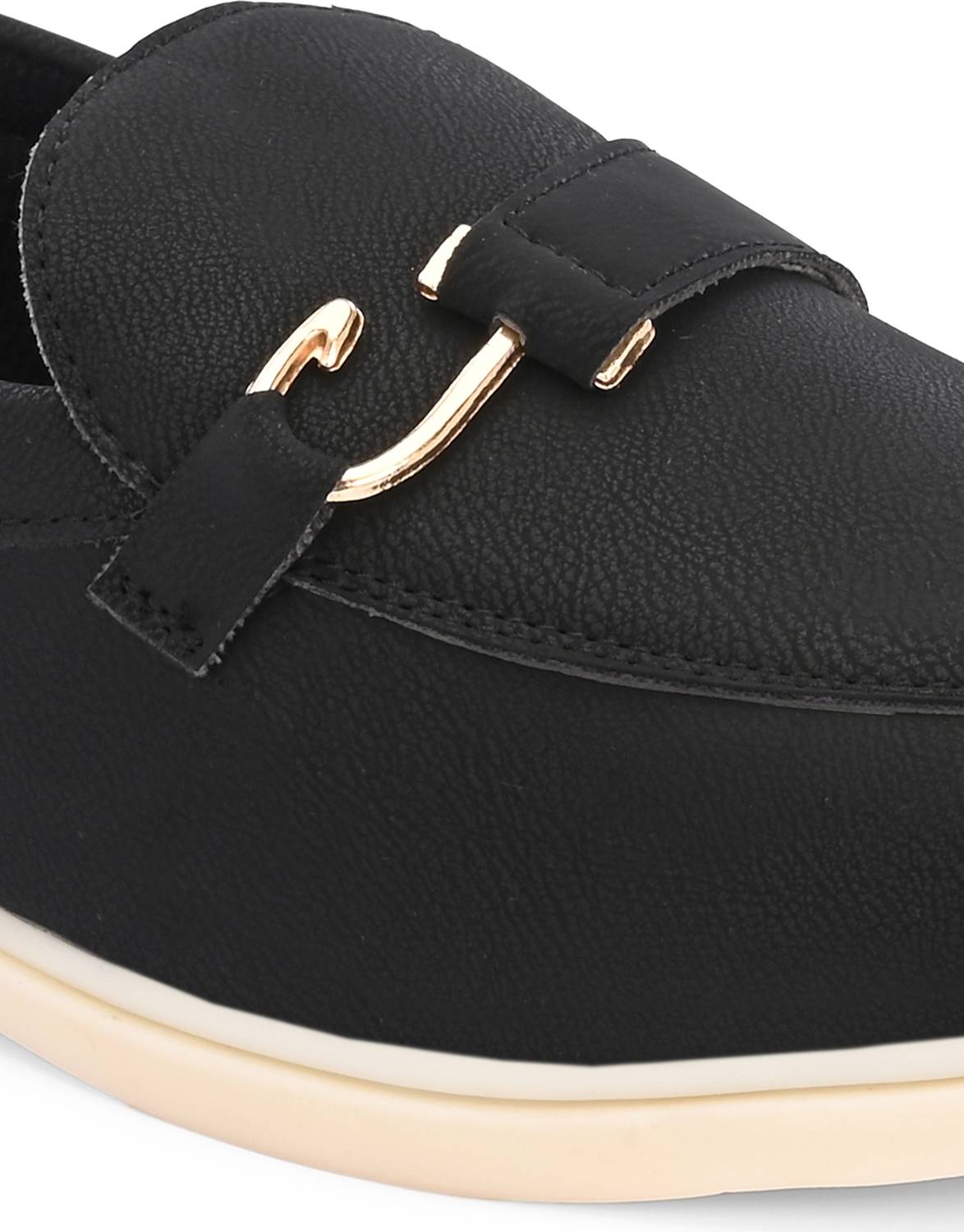 BELLION Black Loafers for Men - Image 4