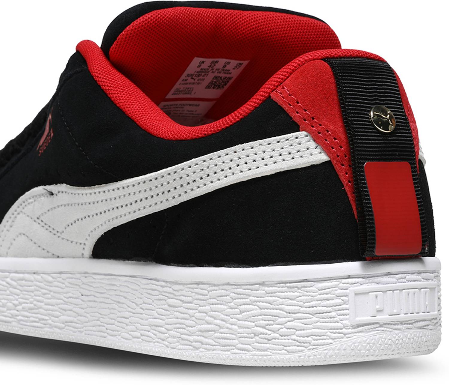 PUMA Ferrari Suede XL Sneakers for Men Black - Image 4