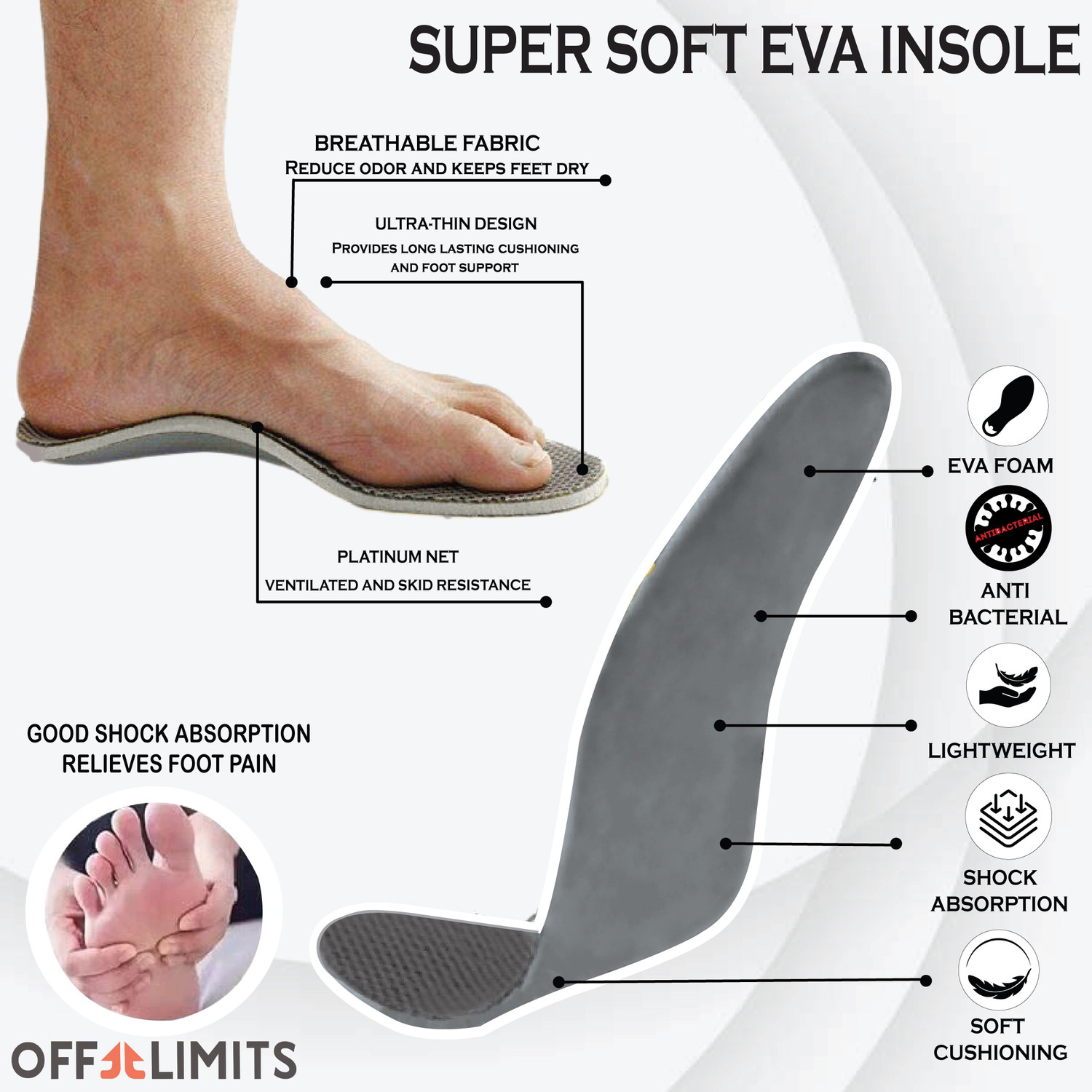 Image of OFF LIMITS DEAN Big Tall Running Shoes For Men