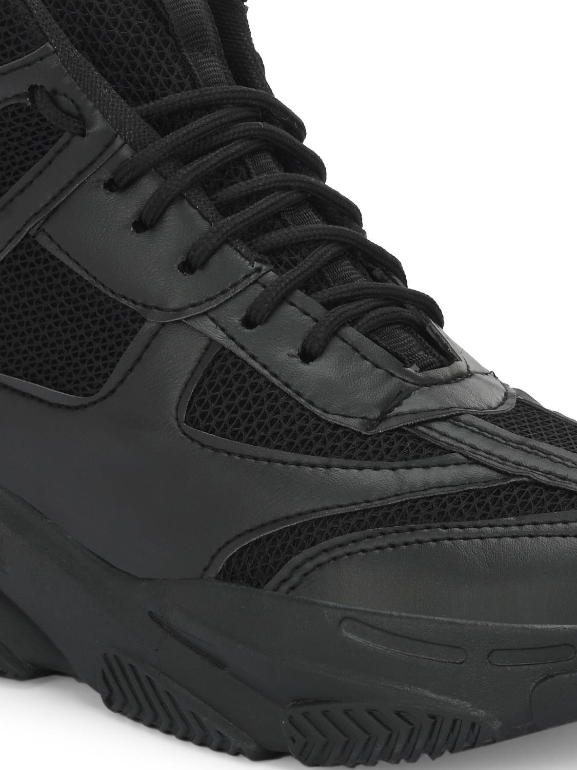 Knoos High Ankle Sneakers For Women Black - Image 3
