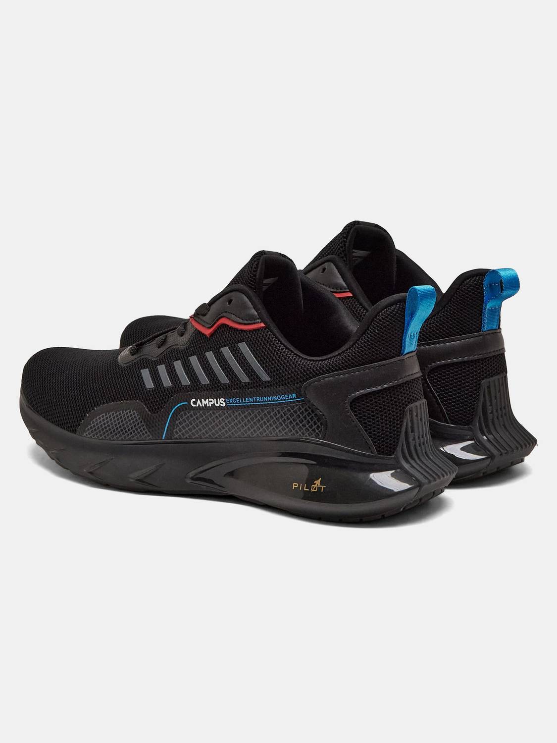 CAMPUS DECCAN Running Shoes for Men (Black) - Image 5