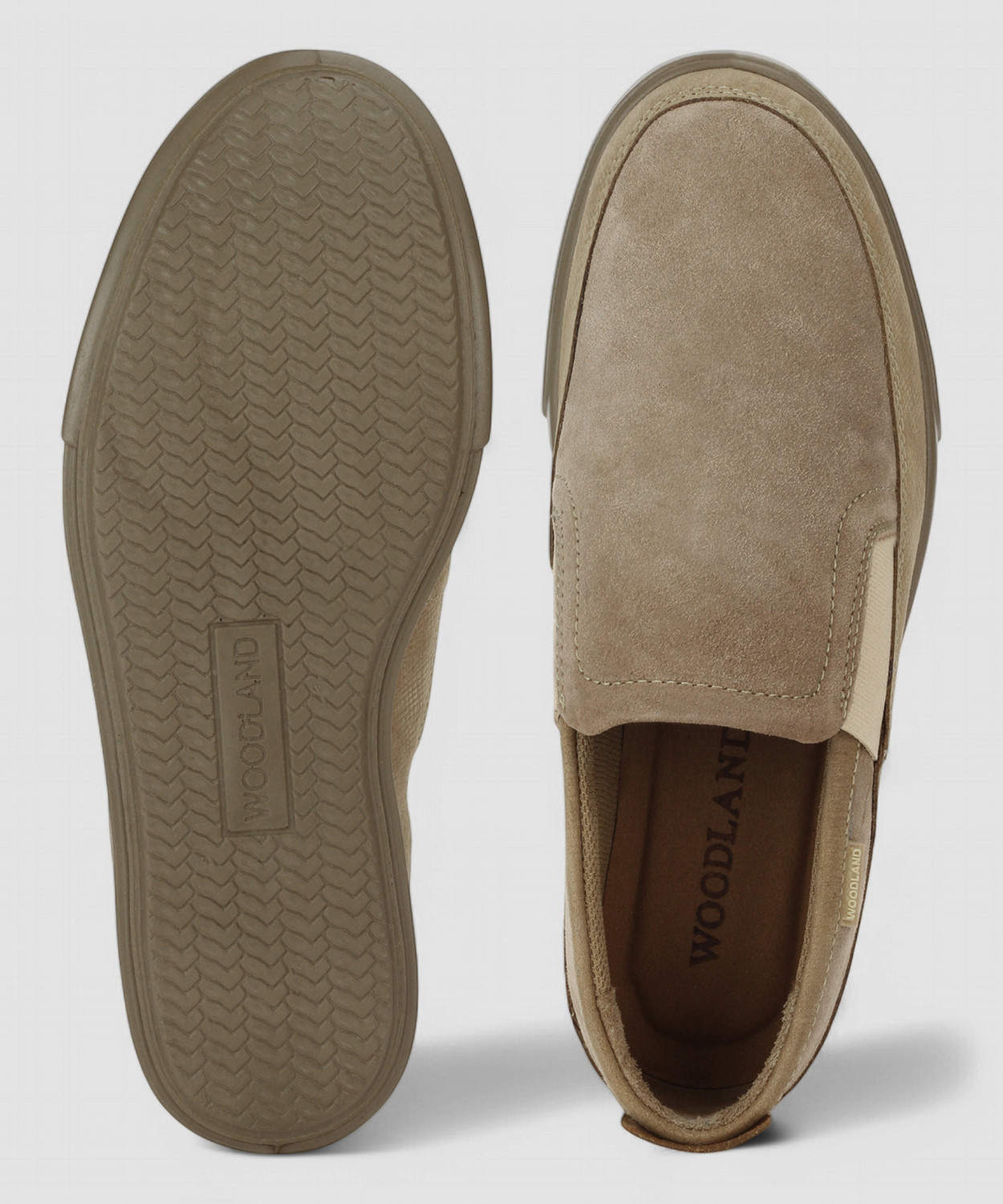 Image of WOODLAND Slip On Lightweight Comfortable Easy Wear Casuals For Men