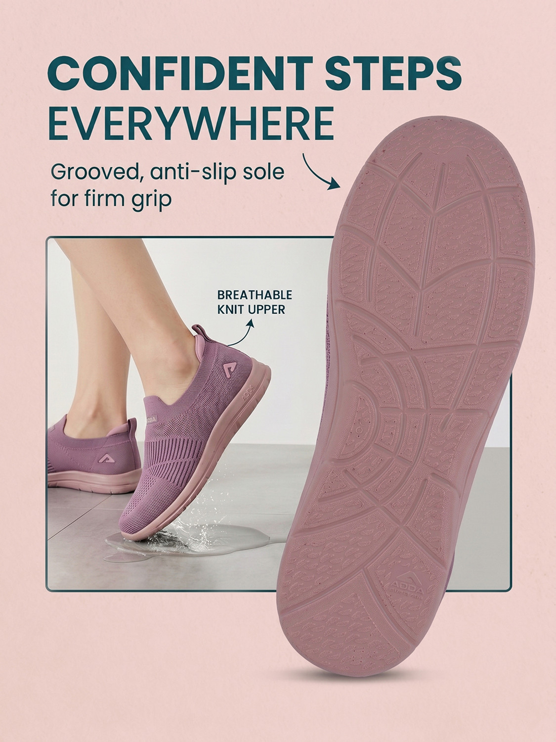 Image of Adda Casuals For Women (Purple, 8)