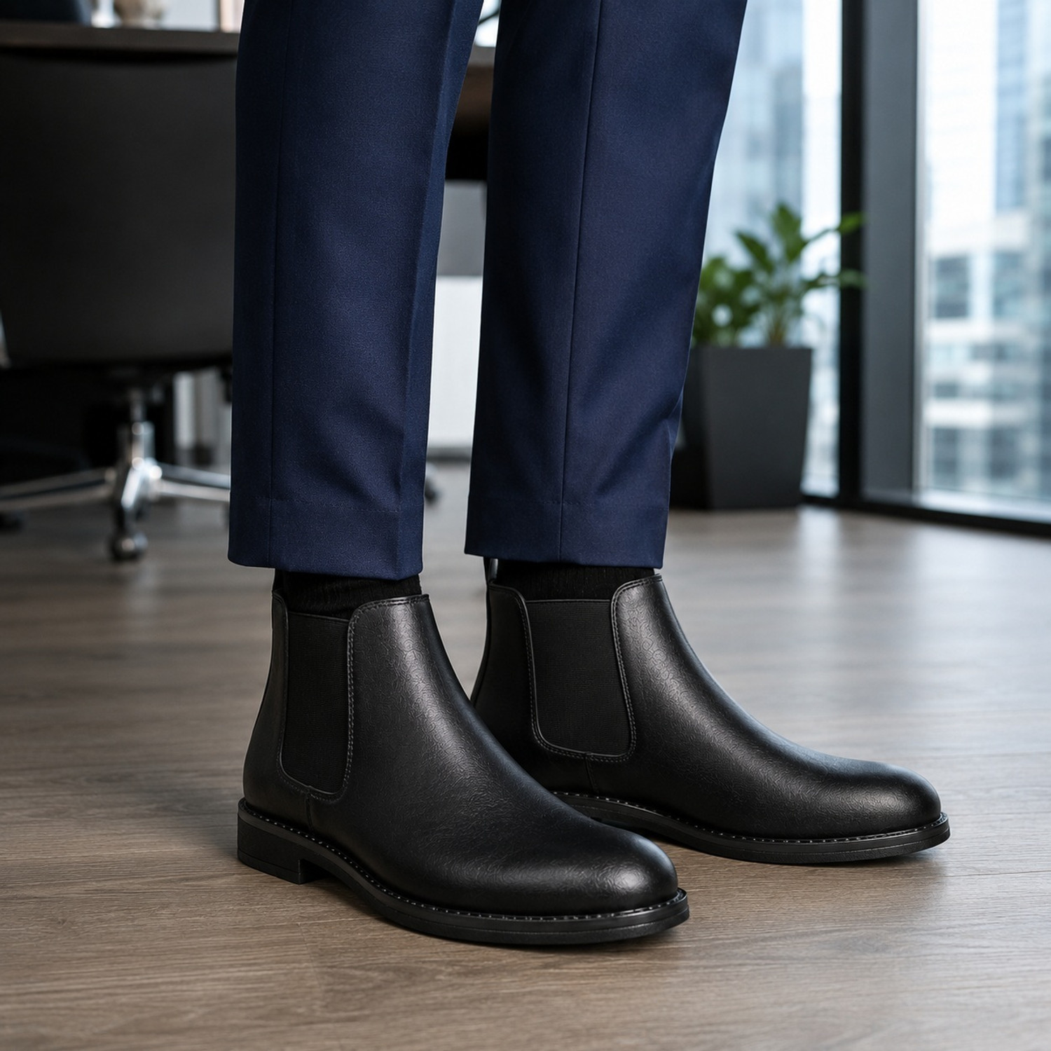 Image of KILLER Men Casual & Comfortable chelsea slip-on for men||Synthetic Leather Boots For Men
