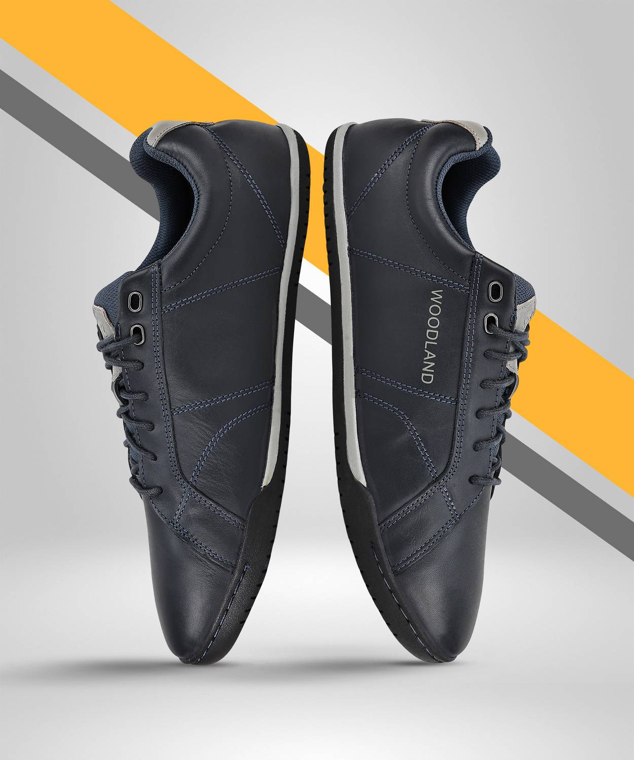 WOODLAND Men's Lace Up Casual Shoes - Image 1