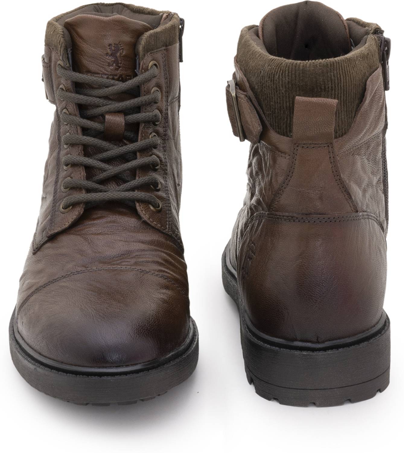 RED TAPE Biker Boots Red - Image 4