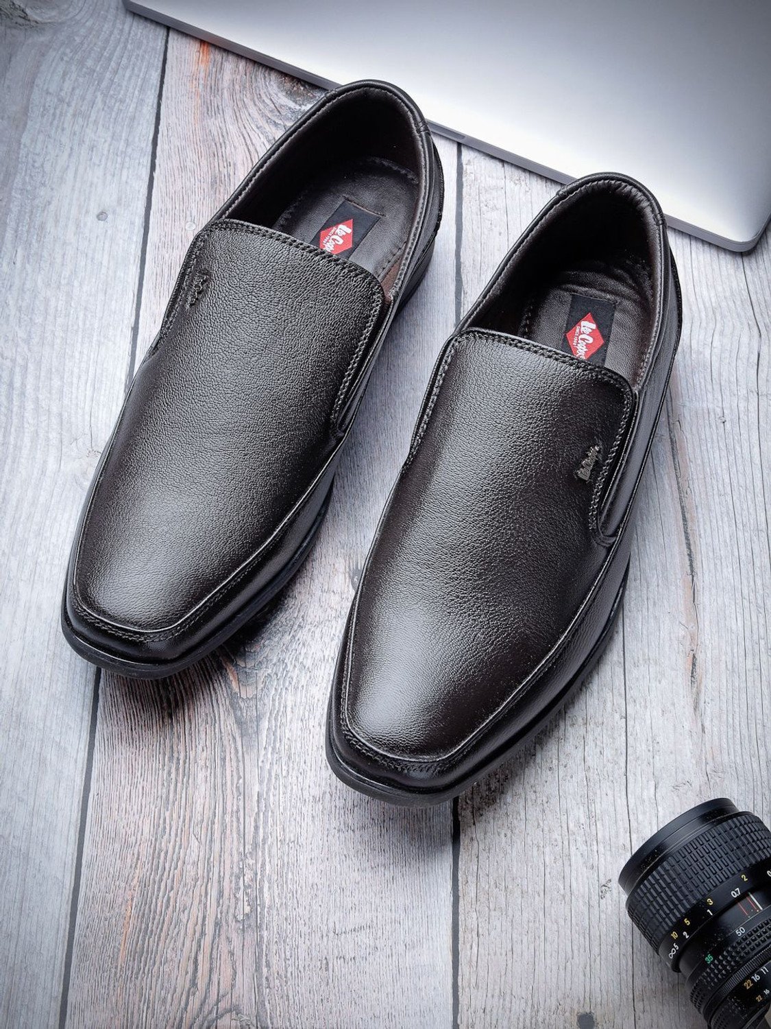 Image of LEE COOPER Leather Slip-On Lightweight Comfort Trendy Premium Office /Party Slip On For Men