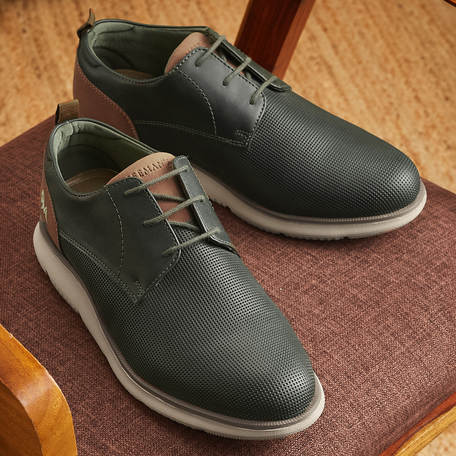 Neemans Textured Derby Sneakers For Men | Lightweight & Comfortable Casuals For Men