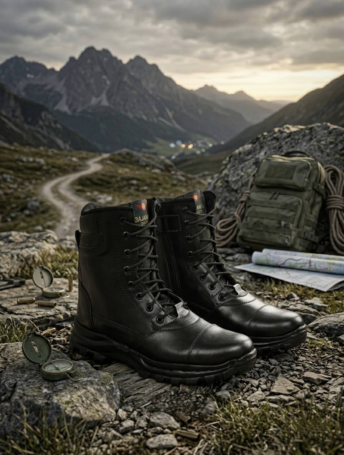 BAJANIYA Mens Casual Army Boots - Image 3