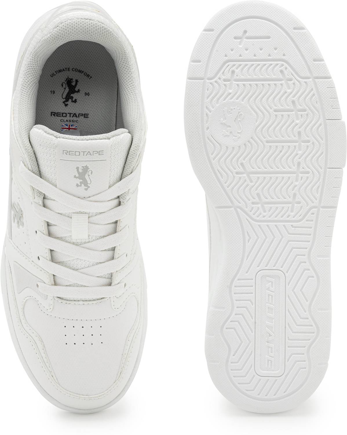 RED TAPE Men's White Low Cut Lifestyle Sneakers - Image 5