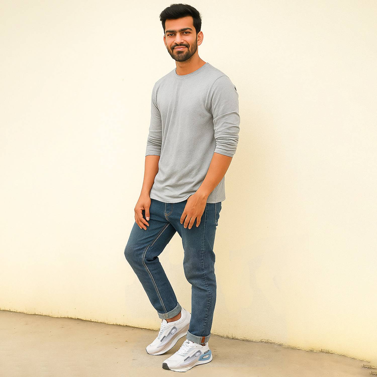 BERSACHE Men's White Casual Shoes - Image 3