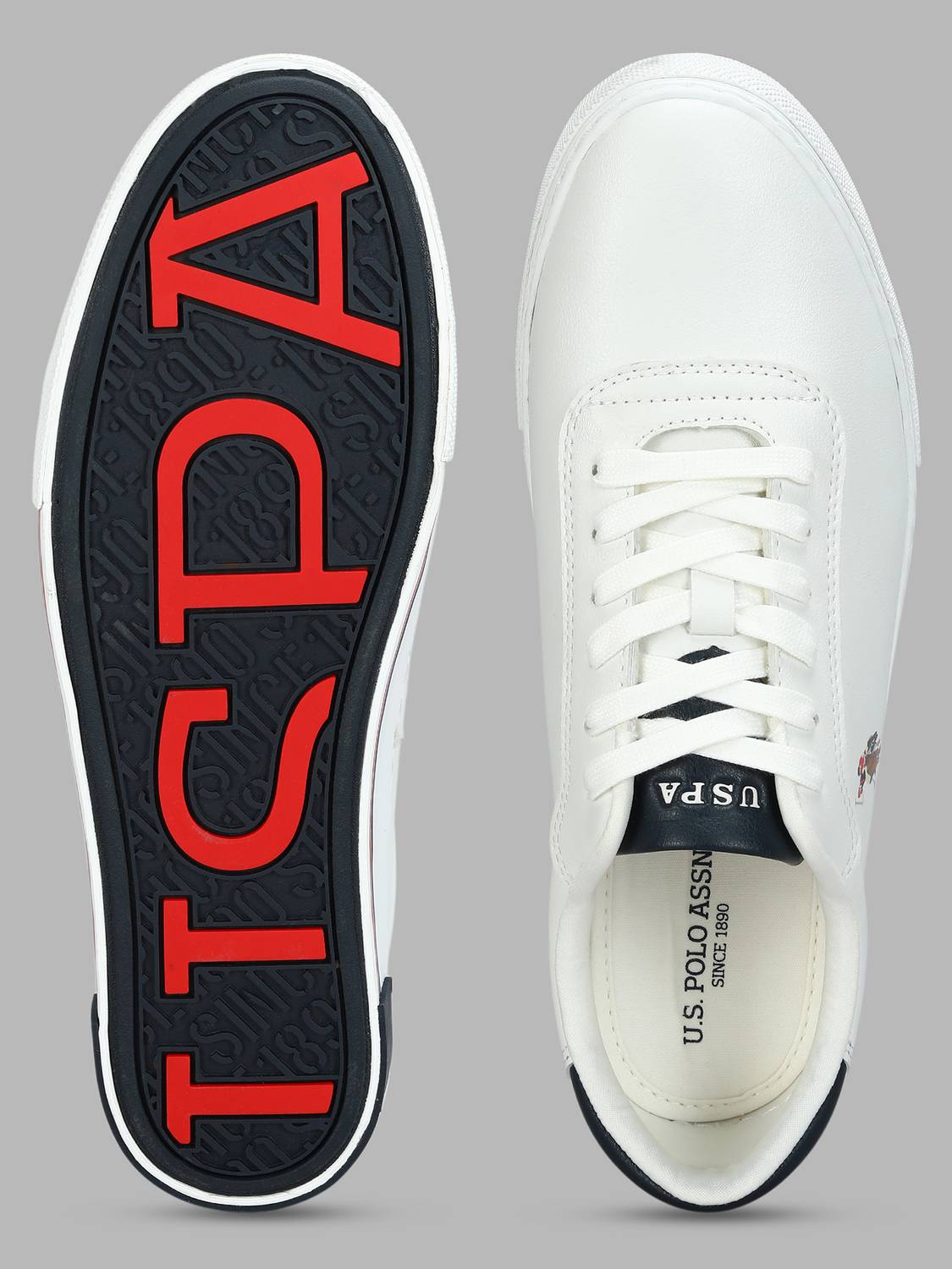 U.S. POLO ASSN. MOORE 5.0 White Men's Sneakers - Image 4