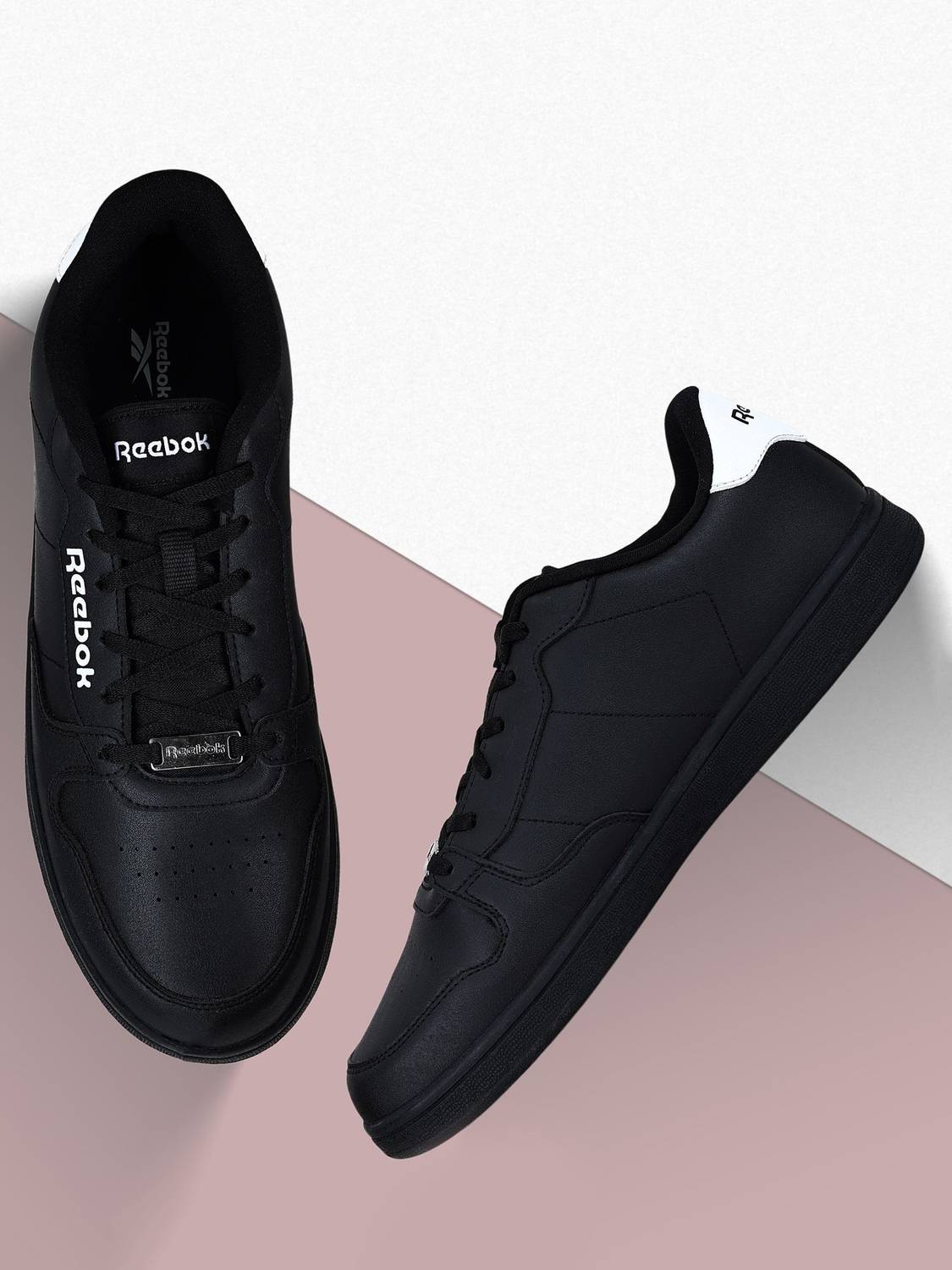 REEBOK COURTSWIFT EFFORT Sneakers For Men (Black , 7)
