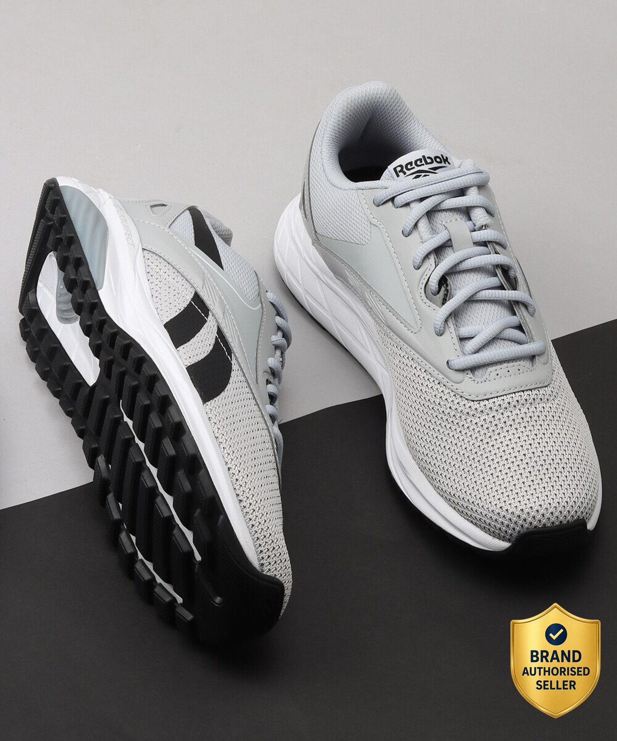 Image of REEBOK LIQUIFECT 90 2 CDGRY2 CBLACK FTWWHT Running Shoes For Men