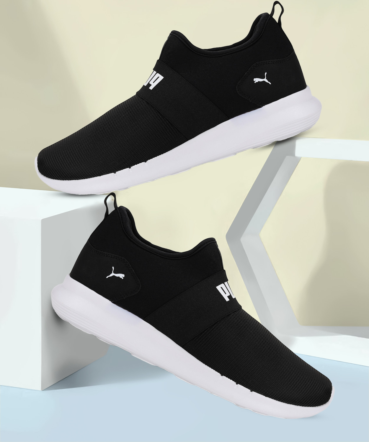 Image of PUMA Relax Knit Slip on Sneakers For Men