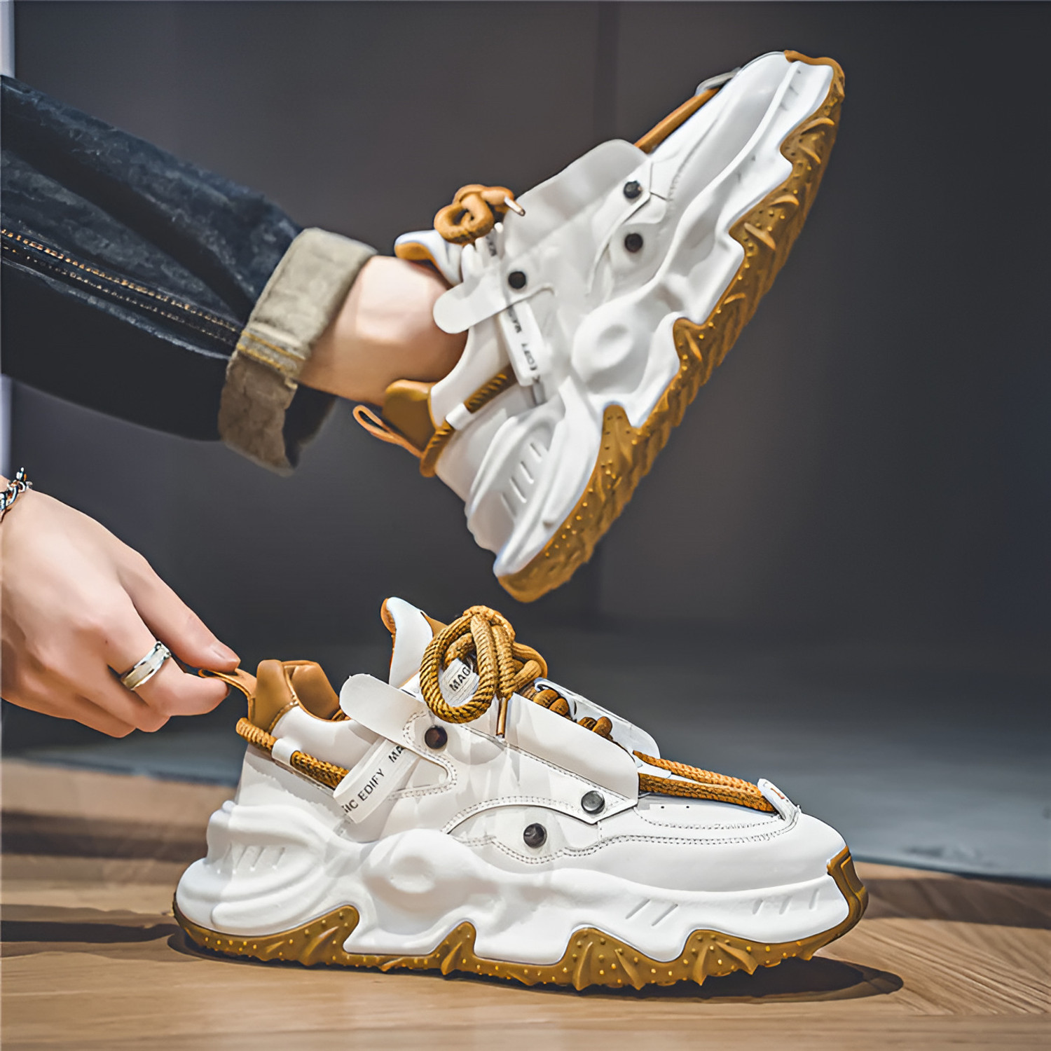 Image of Tlizrok Men's Casual Retro High Premium Quality Shoes For Men And Boys Sneakers For Men