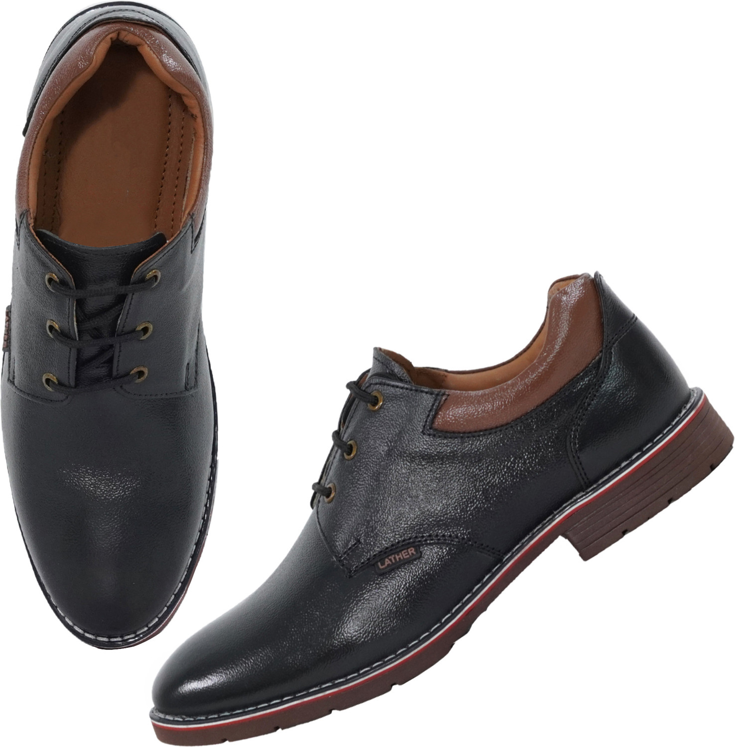Image of BLACK CHIEF Office Leather Shoe For Men /Derby Formal Shoe Oxford For Men Corporate Casuals For Men
