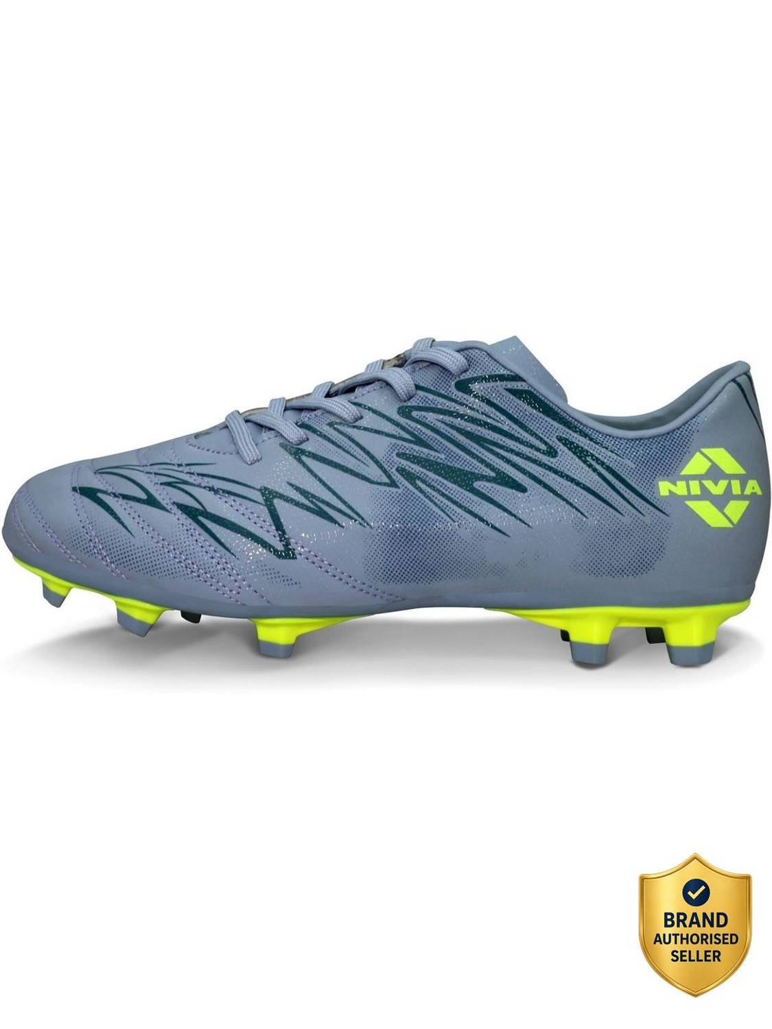 NIVIA Encounter 11 Stud Football Shoes For Men (Gray) - Image 1