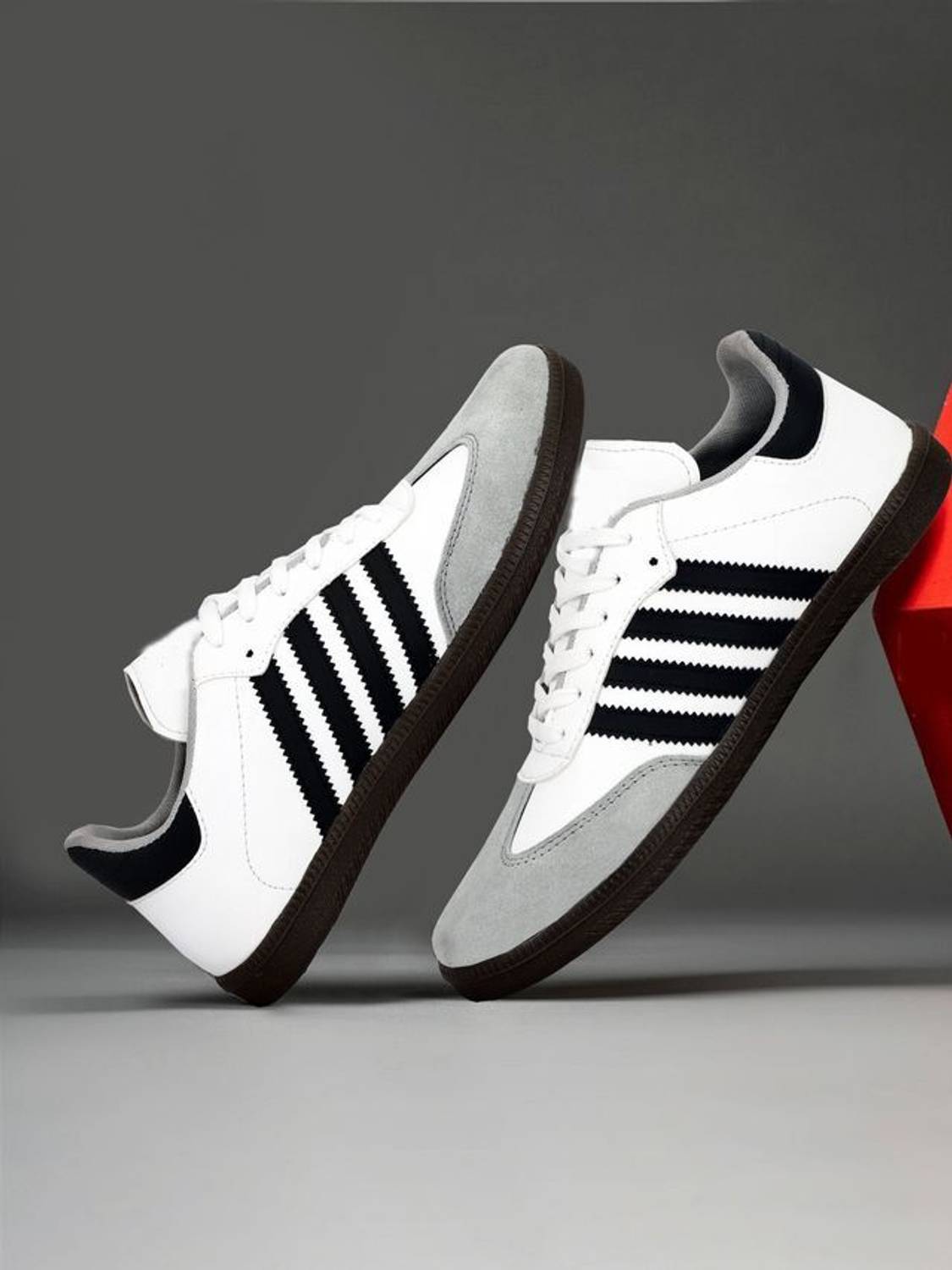 White & Black Casual Sneakers For Men | Lightweight Shoes | Men's Shoes Sneakers For Men - Image 5