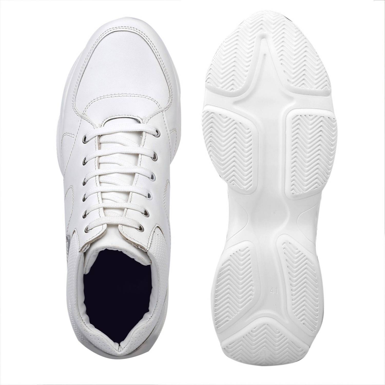 YUVRATO BAXI Men 3 Inch White Casual Shoes - Image 4