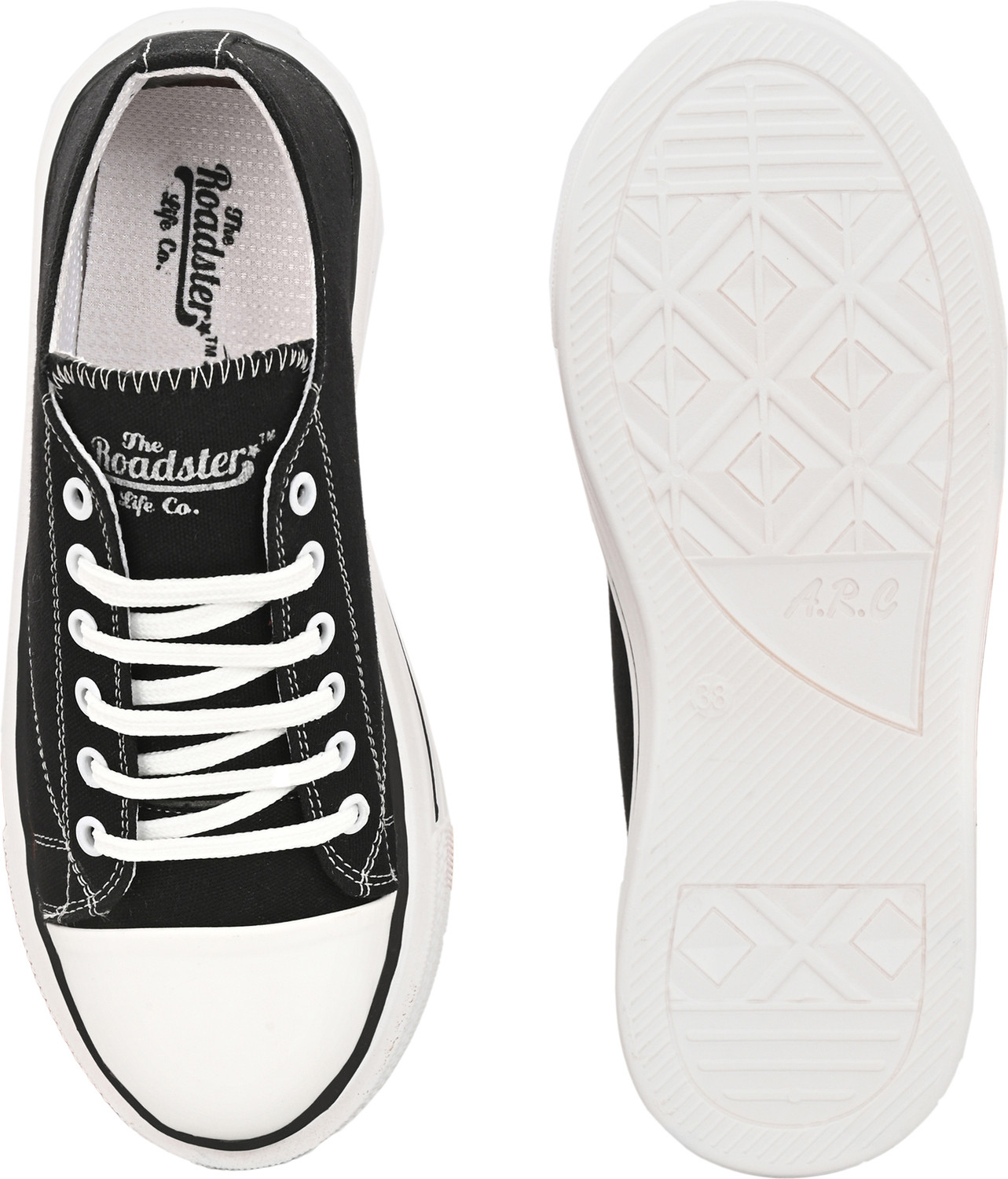Image of Roadster Classic Premium Colourblocked comfortable Sneakers For Women